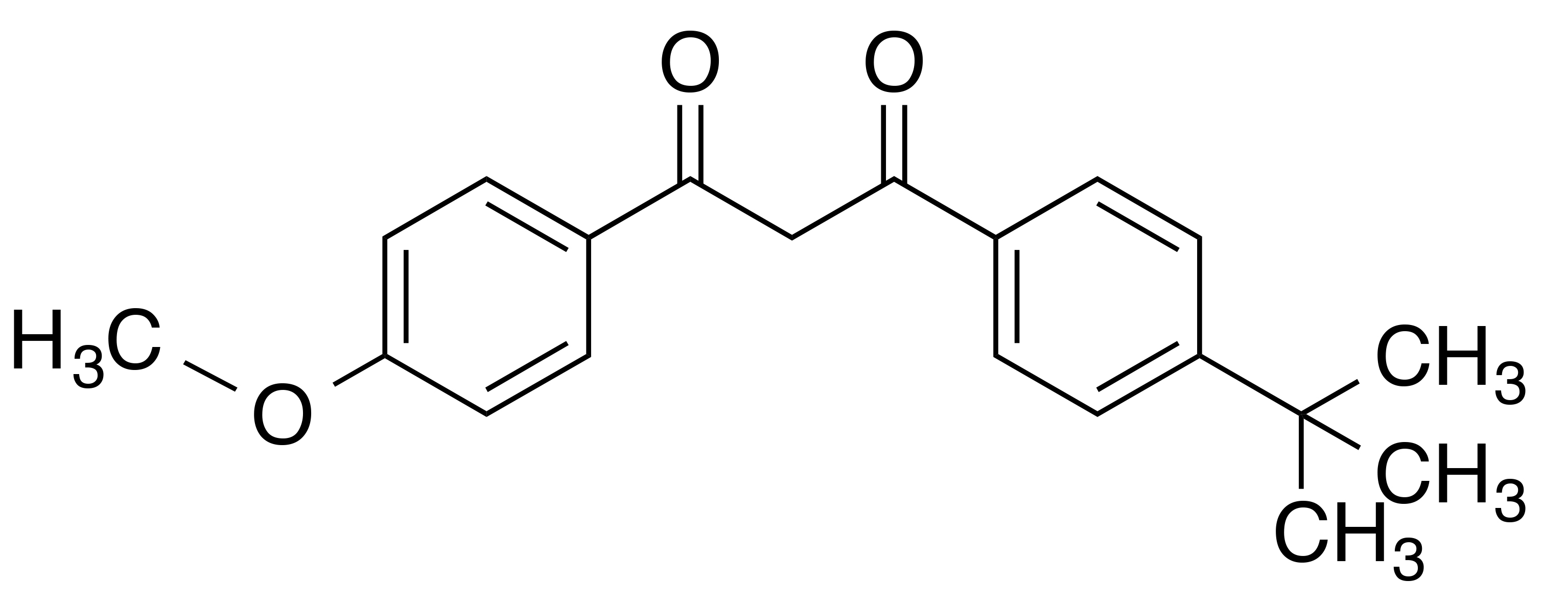 molecular structure of avobenzone