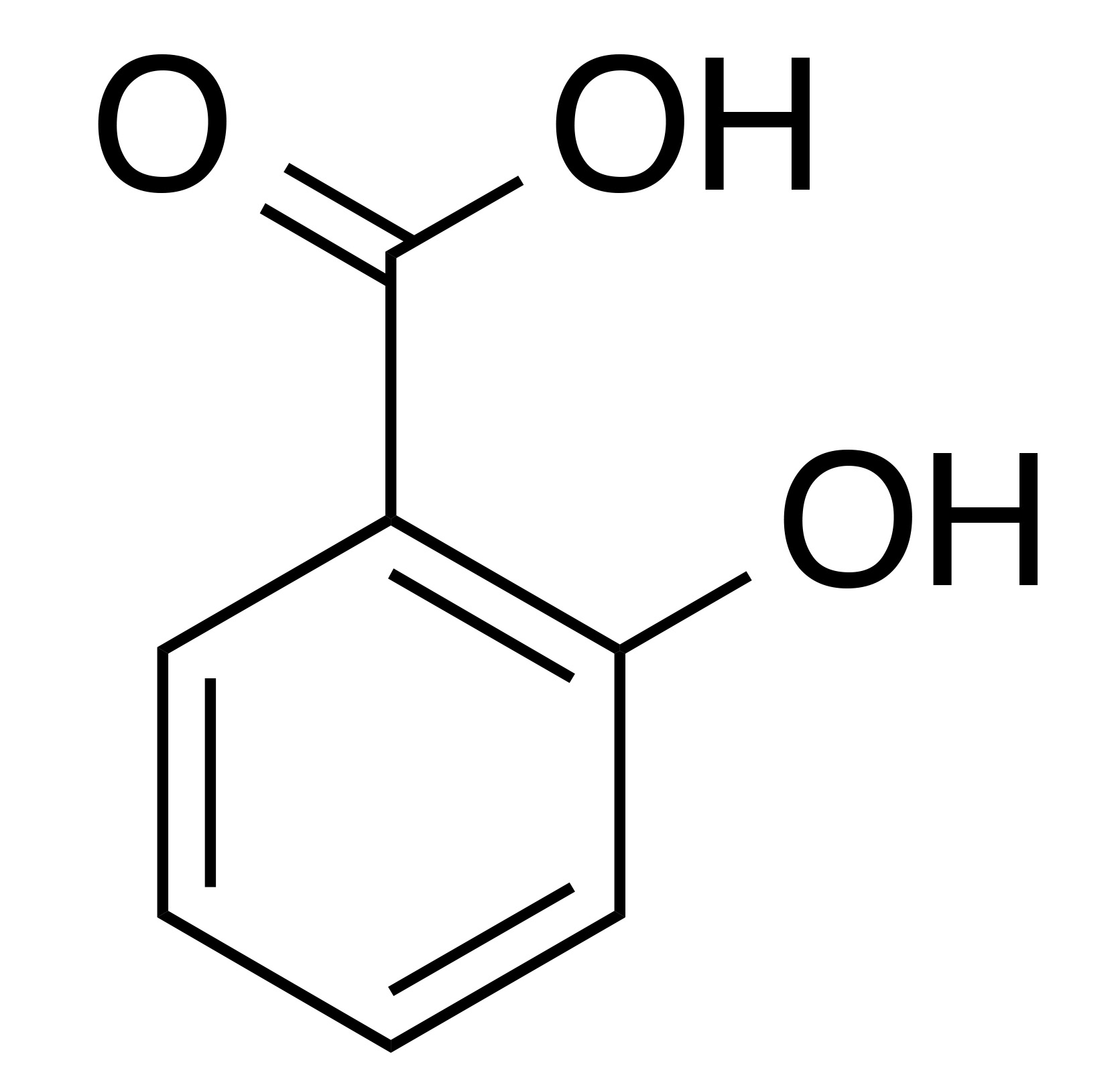 molecular structure of salicylic acid